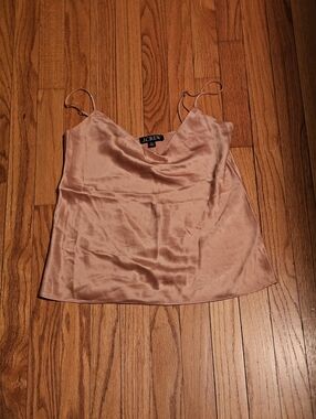 J.Crew Pink Satin Cowl Neck Camisole
